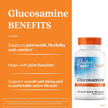 Glucosamine Supplement for Men 180 Count (Pack of 1)