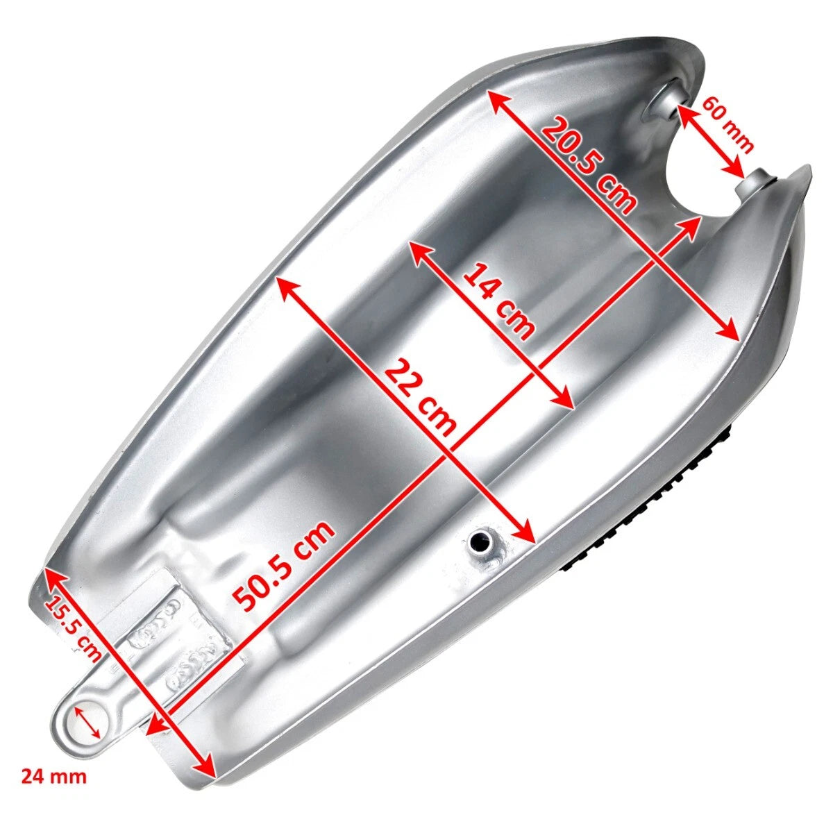 Fuel Tank with Lid Cap Tap for Yamaha Rx100 Rx125 (1976–1999)