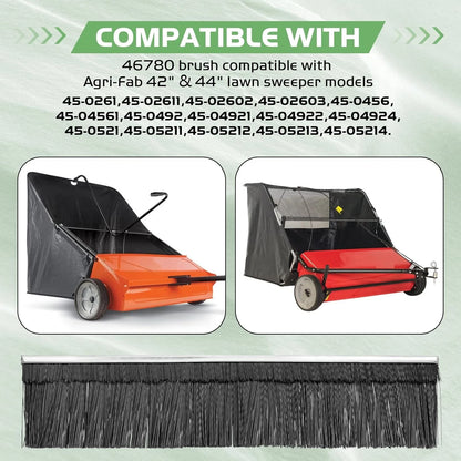 42” Tow Behind Lawn Leaf Sweeper for Agri-Fab (No Part Numbers)