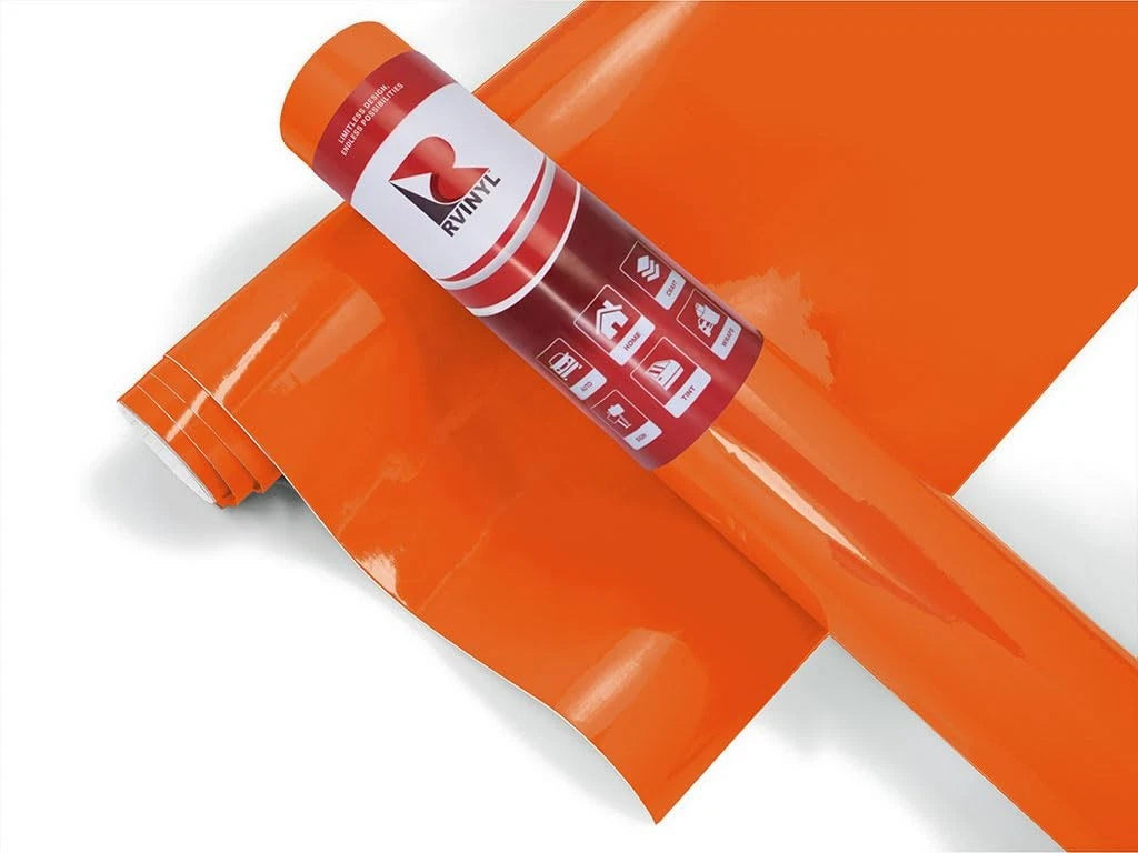 Gloss Burnt Orange Vinyl Car Wrap Film for Vehicle (1ft x 1ft)