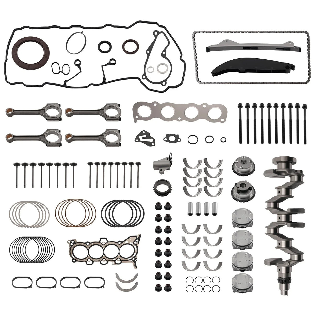 Engine Rebuild Overhaul Kit for Hyundai Elantra, Kia Forte L4 (2013–2016)