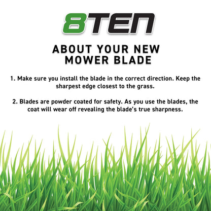 8TEN Blade Spindle Kit for Exmark Titan ZX MR 5400 (2015–2020) 115-9650-03 139-7455