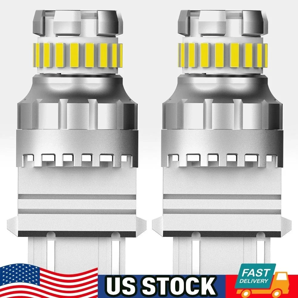 2X AUXITO 3156 3157 4157 LED Backup Reverse Light Bulbs 6000K Xenon White