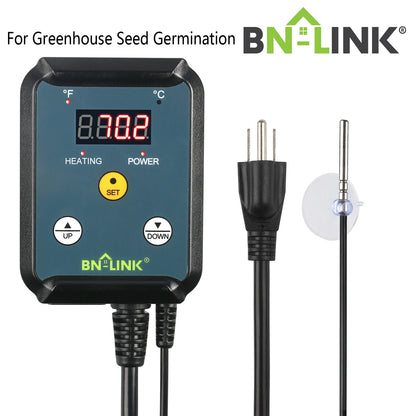 Digital Heat Mat Thermostat Controller for Greenhouse Seed Germination