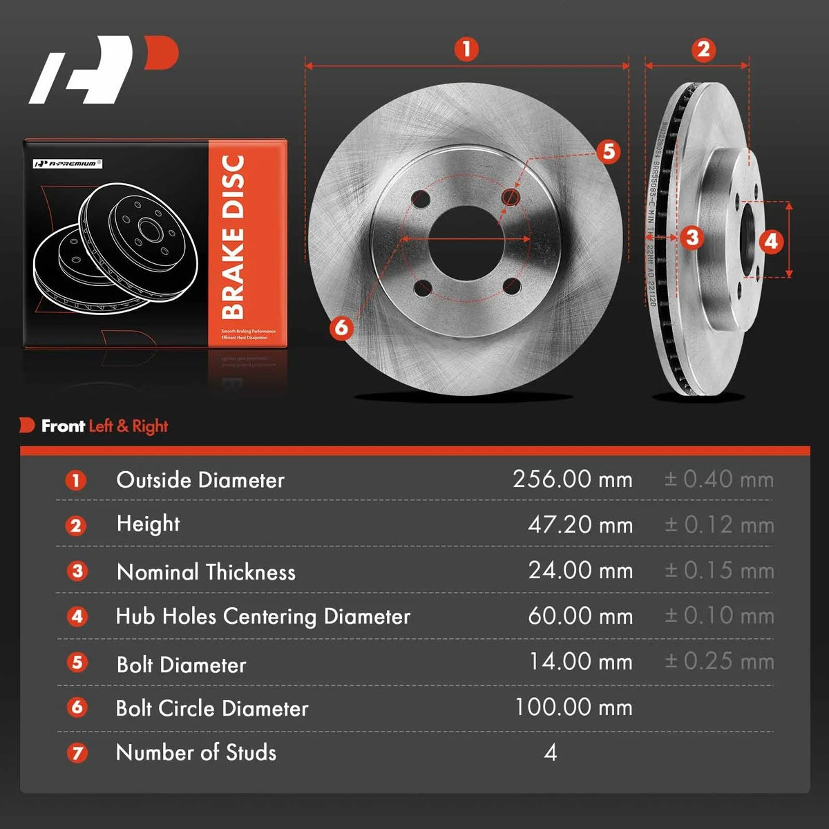 Front Disc Brake Rotors for Chevy Cobalt Pontiac G5 Saturn Ion (2005–2010)