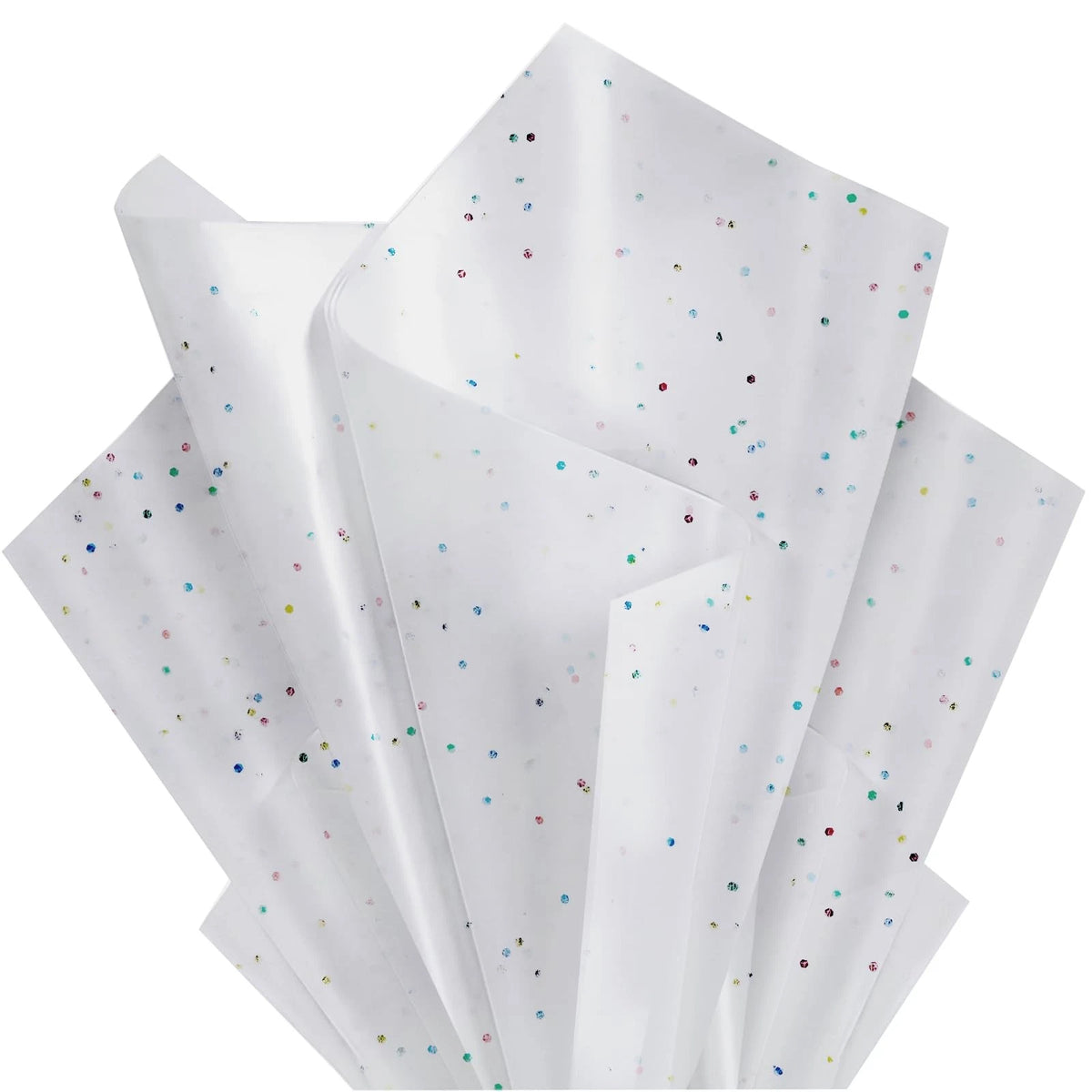 36 Sheets White Glitter Tissue Paper for Gift Bags 20 x 20 Inch
