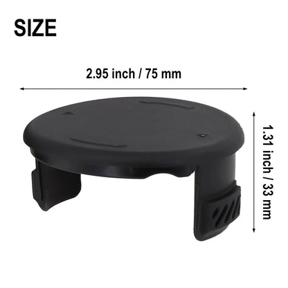 2X Black Grass Eater Spool Cap Cover for Hyper Tough Trimmer (HT19-401-003-06)