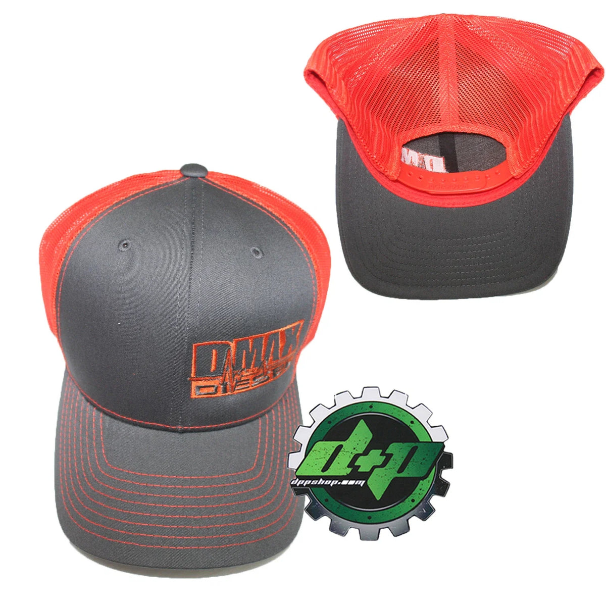 Duramax Diesel Trucker Hat for Richardson (Grey/Burnt Orange)