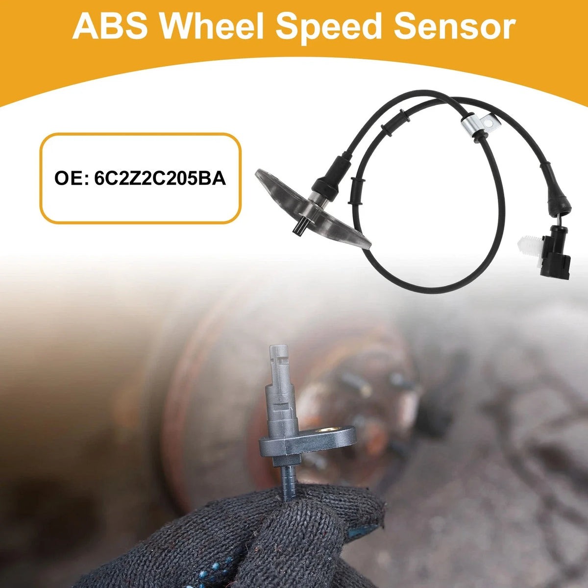 ABS Wheel Speed Sensor No. 6C2Z2C205BA for Ford E-250 (2005–2007) Front Left