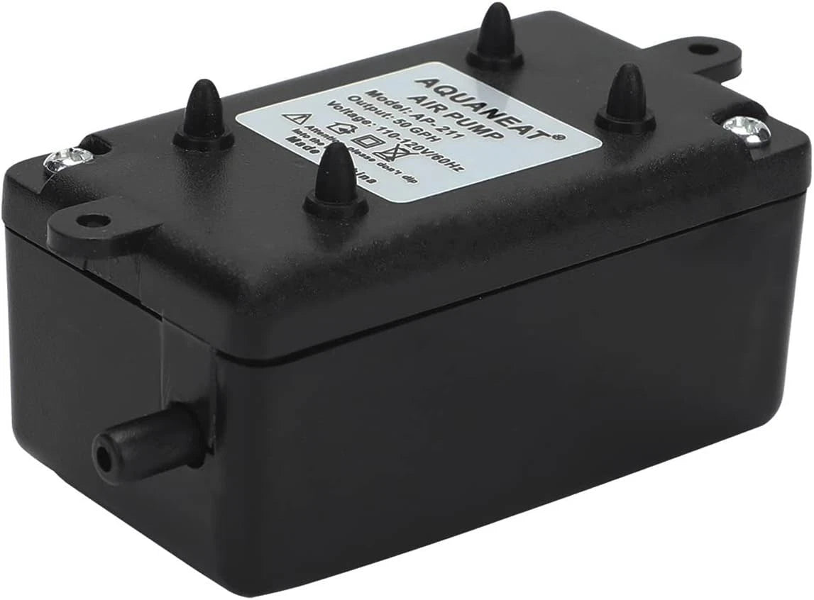 Aquarium Air Pump for Small Fish Tank up to 10 Gallons (No Part Numbers)