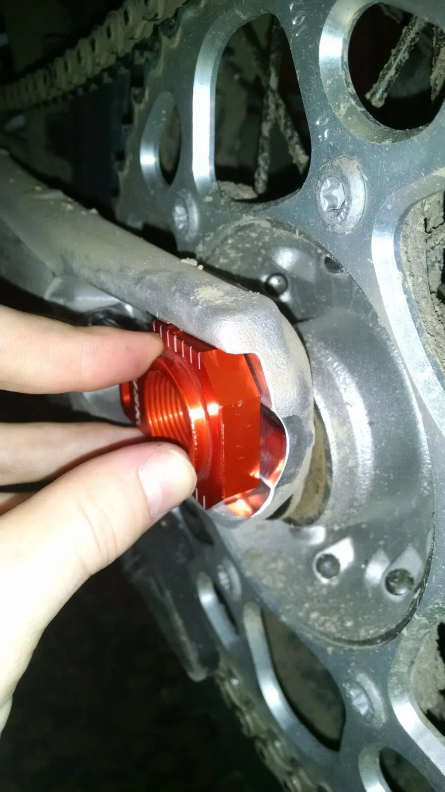 Racing Axle Block for Husaberg