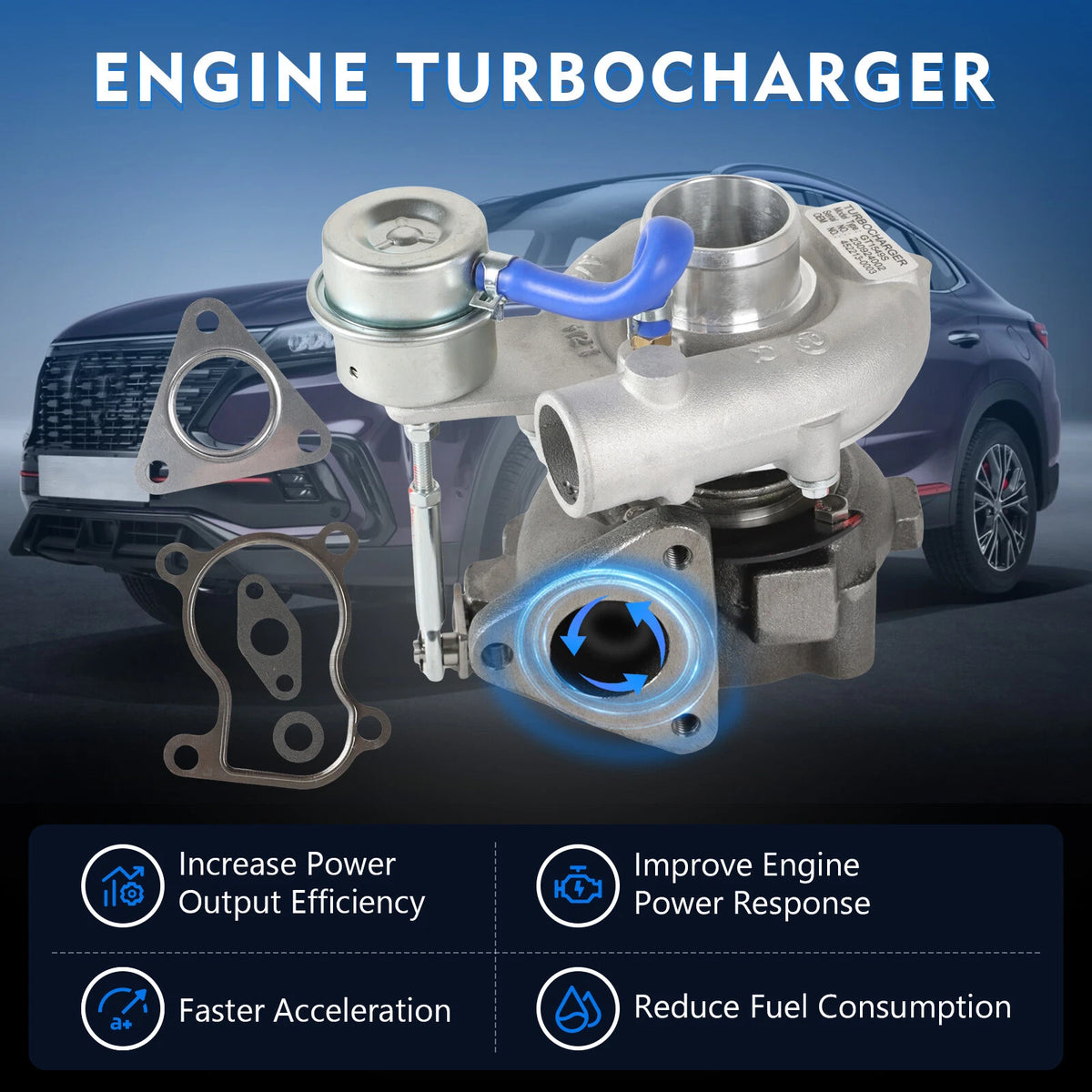 Turbo Charger GT15 T15 for Motorcycle ATV Bike (0.35 A/R)
