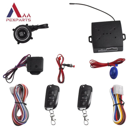 Keyless Push Start Button Kit with Remote Control for Universal Cars