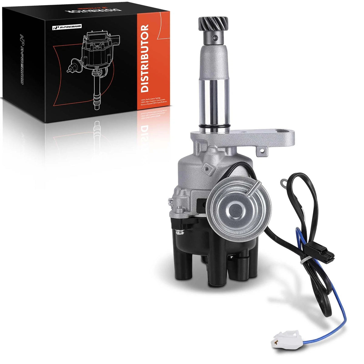 Ignition Distributor with Cap & Rotor for Mazda B2200 (1987–1993) T4T67473, MZ38, F24018200