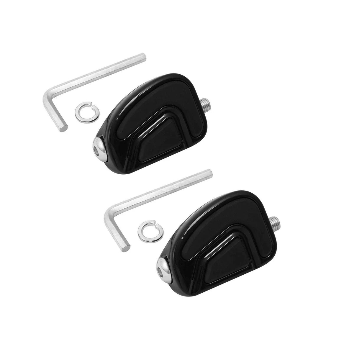 Pair Black Shifter Pegs for Harley Dyna Touring Electra Street Road Glide