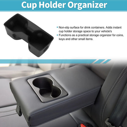Rear Seat Center Armrest Cup Holder Organizer for Toyota RAV4 (2019–2021) TPE