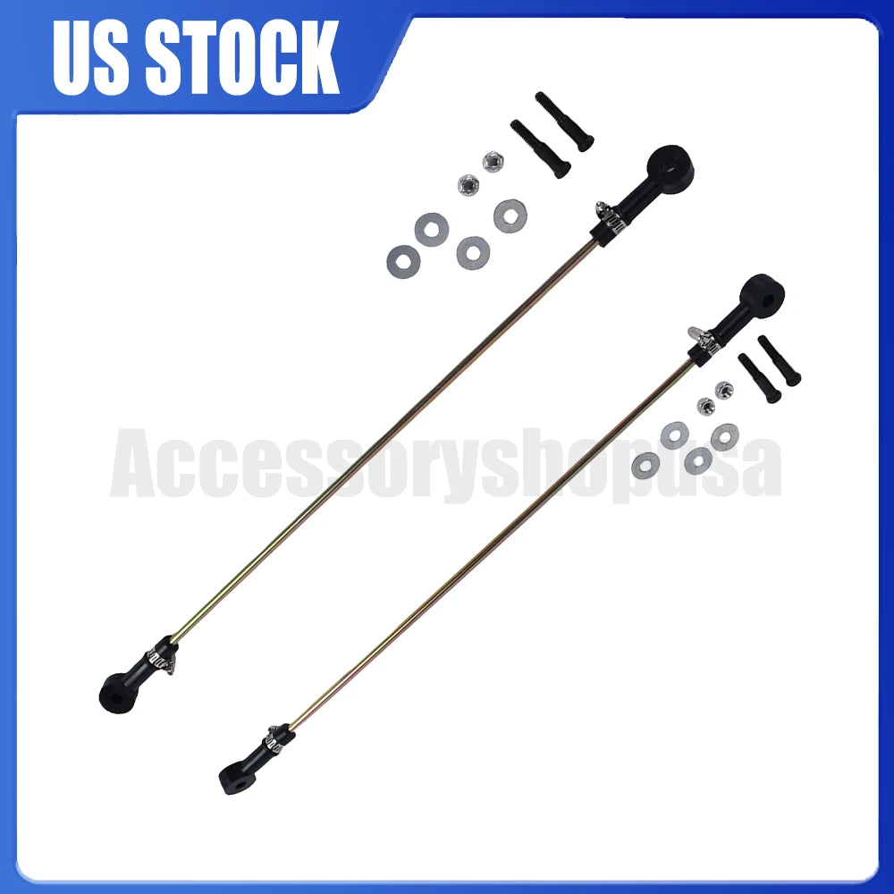 Set of 2 Adjustable Height Control Valve Linkage Rods for Volvo VNL 670 (48100225)