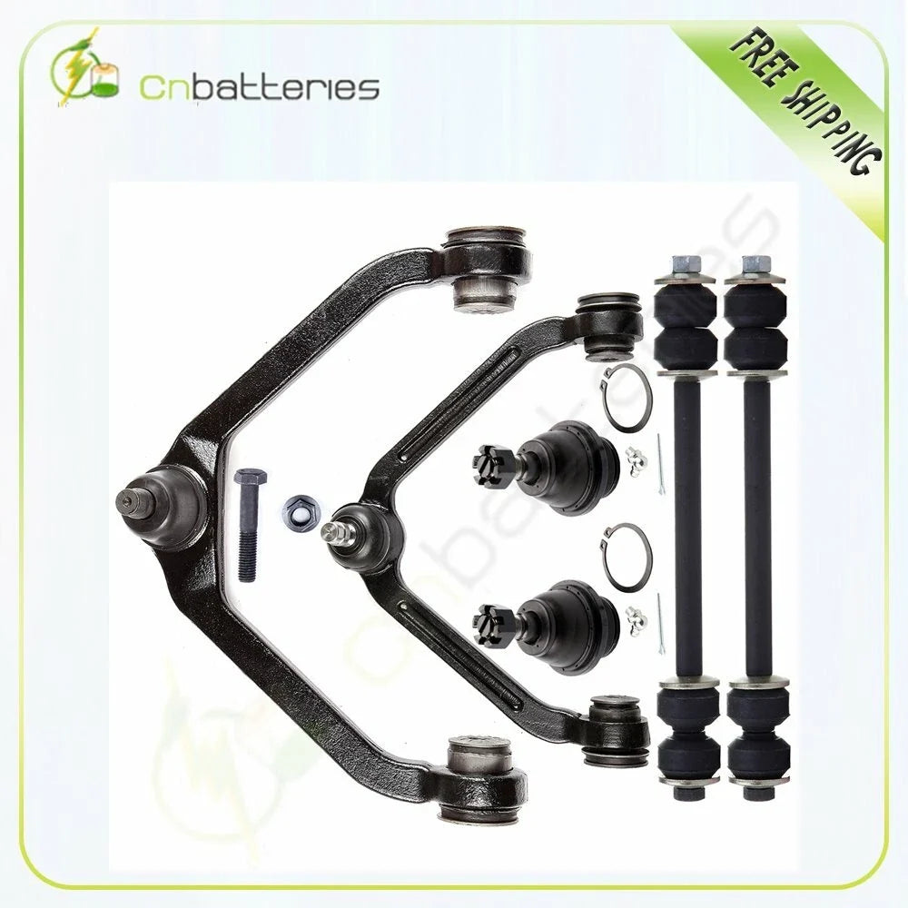 Set of 6 Front Upper Control Arms Ball Joints Sway Bars for Ford Ranger (1998–2011)