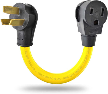 3 Prong to 3 Welder Plug Adapter for 220V (10-50P/6-50R)