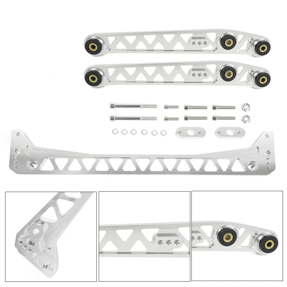 Billet Rear Lower Control Arm + Subframe Brace for Honda Civic EK (1996–2000)