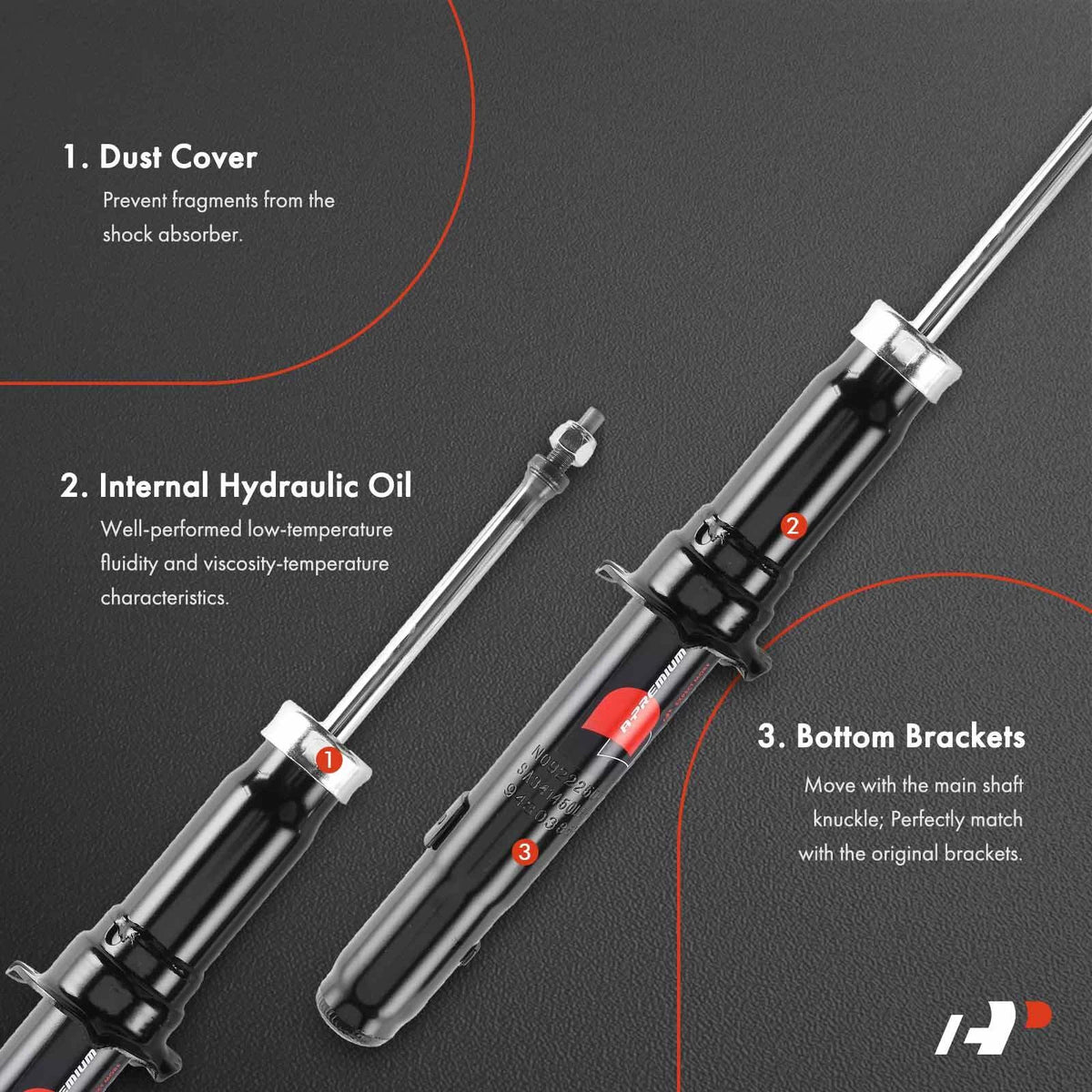 Front Shock Strut for Mazda 6 (2009–2013) GS1D34700E GS1D34700F GS1D34700G