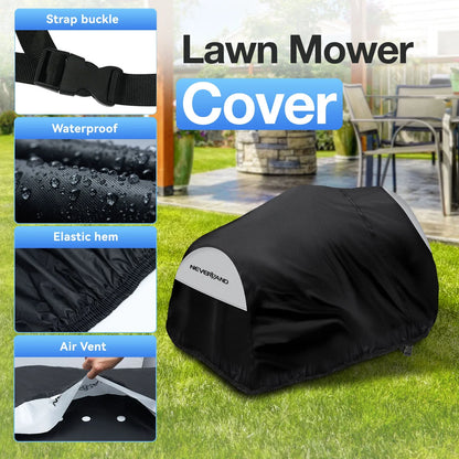 Lawn Mower Tractor Cover Waterproof for Riding Mower (72"L x 54"W x 46"H)