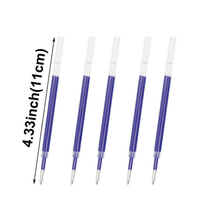 50 Pcs Blue Ink Gel Pen Refills for Retractable Pens (4.33 inch)