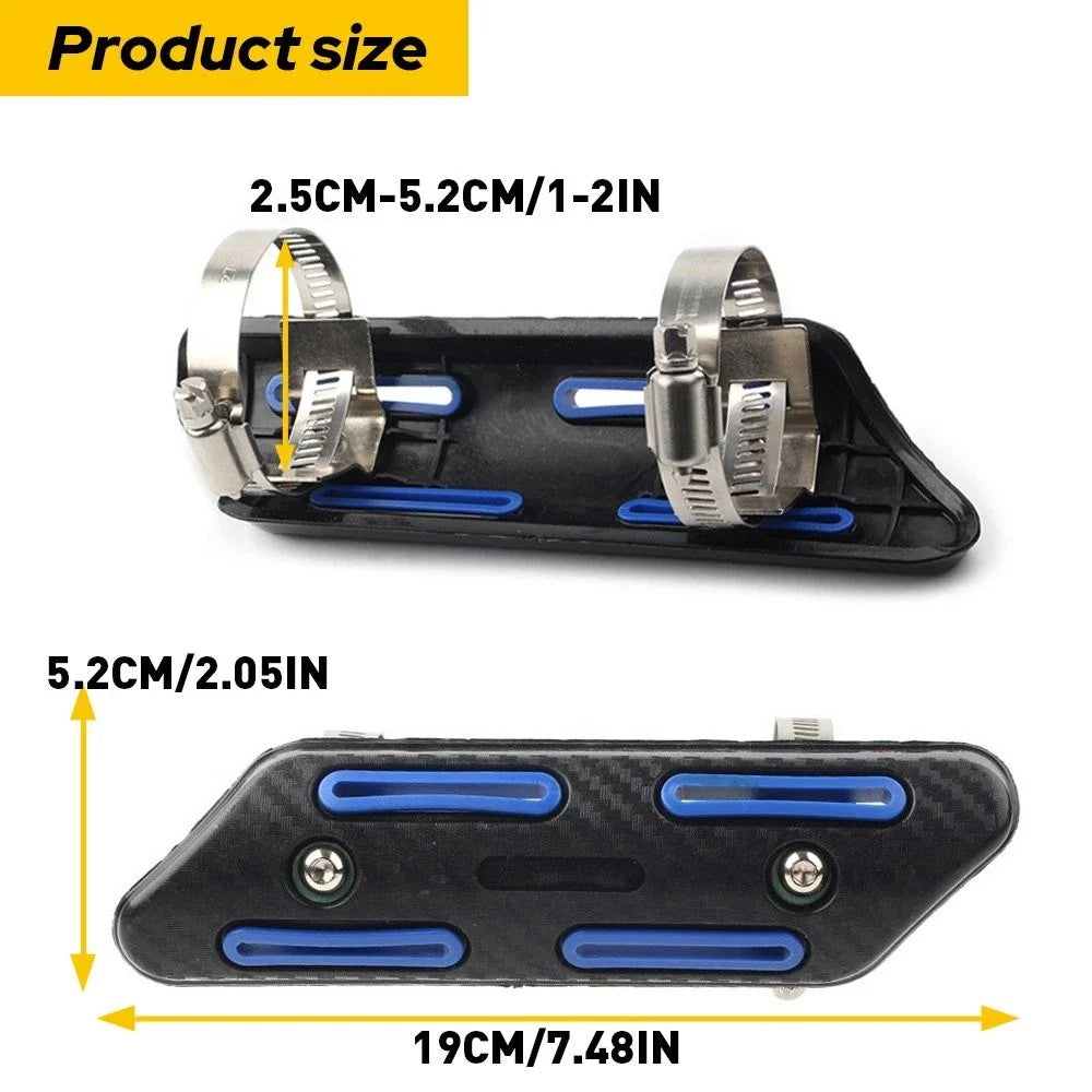 Carbon Fiber Heat Shield Protector for KTM, Suzuki, Honda (Universal)