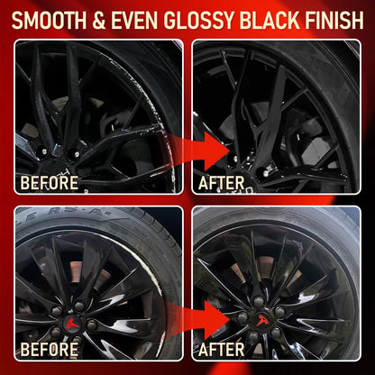 Gloss Black Wheel Touch Up Paint for Alloy Rims (1oz)