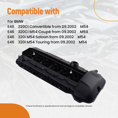 Engine Valve Cover for BMW X3 X5 E39 E46 E53 E85 2.5L 3.0L (2000–2010)