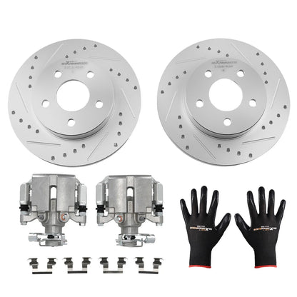 Rear Drilled Brake Rotors for Pontiac G5 (2007–2009), G6 (2005–2010), Pursuit (2006)