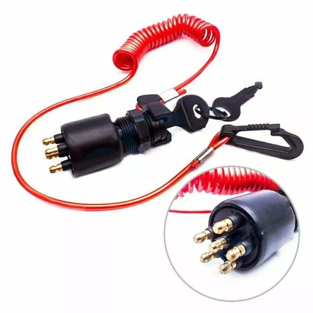 Ignition Switch & Lanyard for OMC BRP Johnson Evinrude (1996–Present) 175974 5005801
