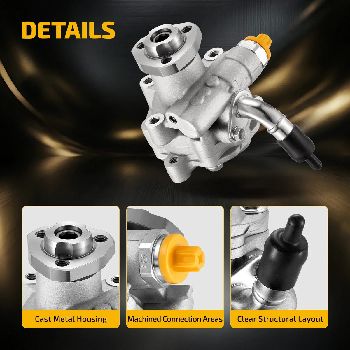 Power Steering Pump for Volkswagen Beetle Jetta (2014–2015) 21-659