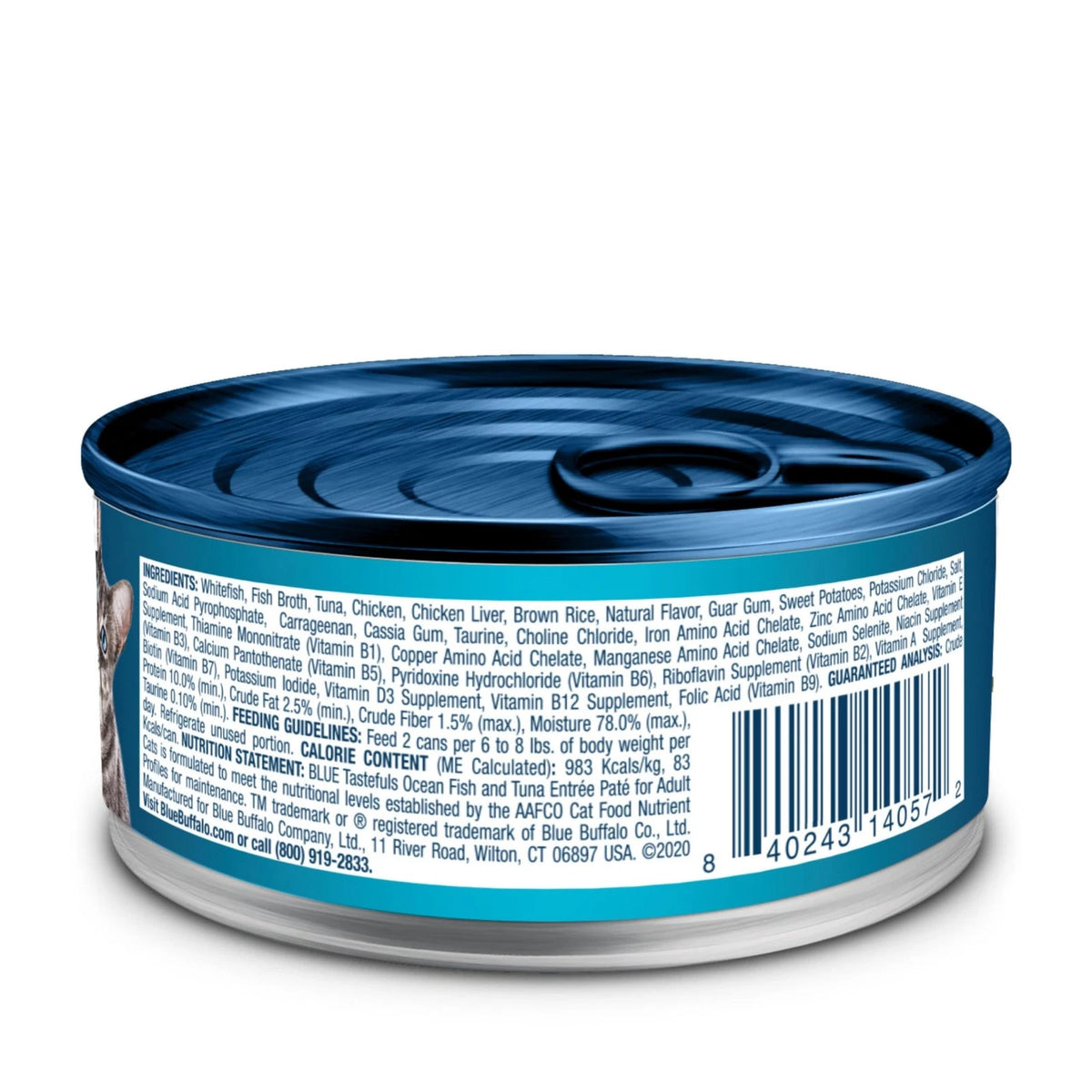 Pack of 24 Blue Buffalo Tastefuls Wet Cat Food Paté