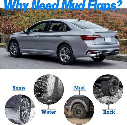 Set of 4 Mud Flaps for Honda Accord (2016–2017) Sedan