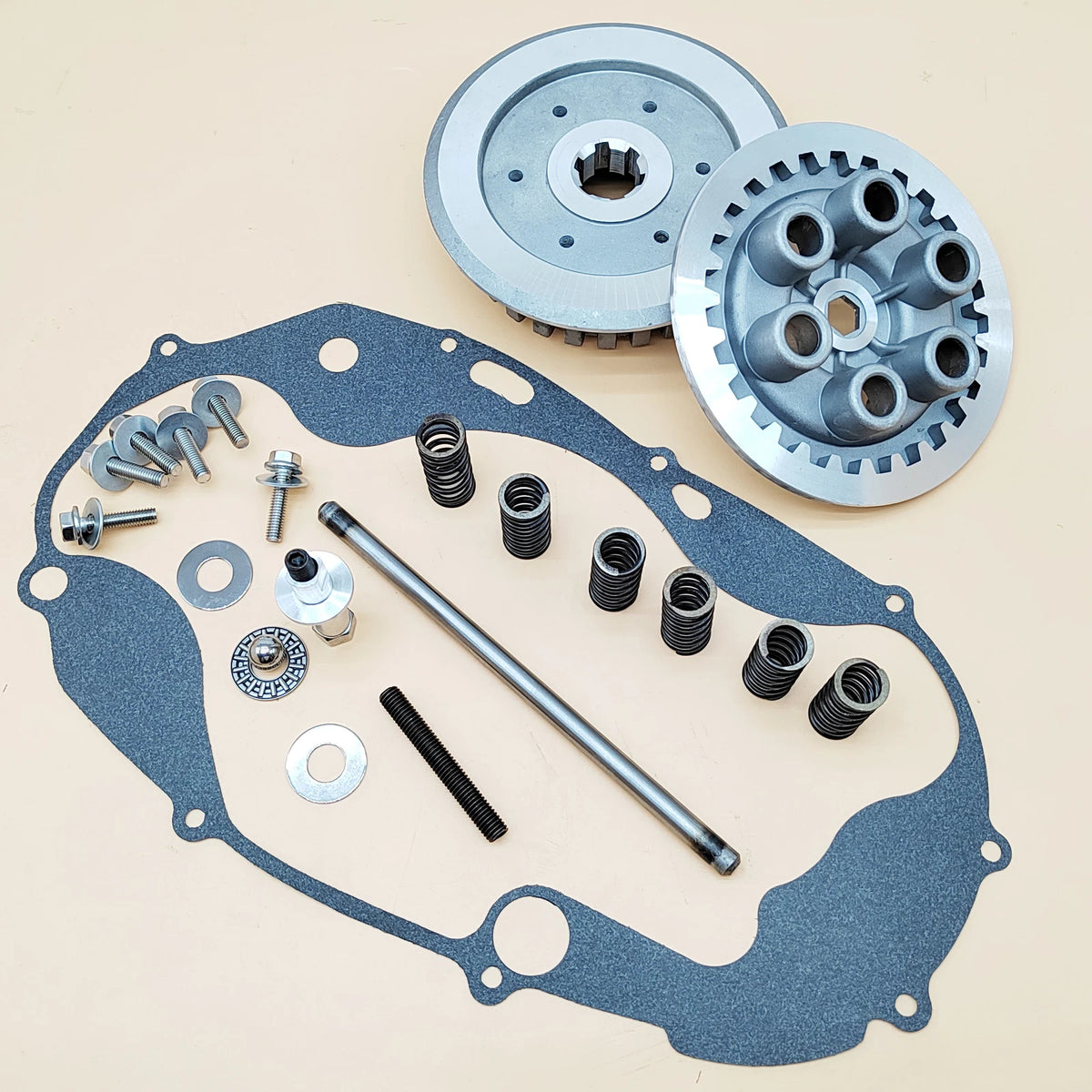Clutch Inner Hub & Outer Pressure Plate & Gasket for Yamaha Banshee 350 (1987–2006) 1A0-16371-00-00 29L-16351-00-00