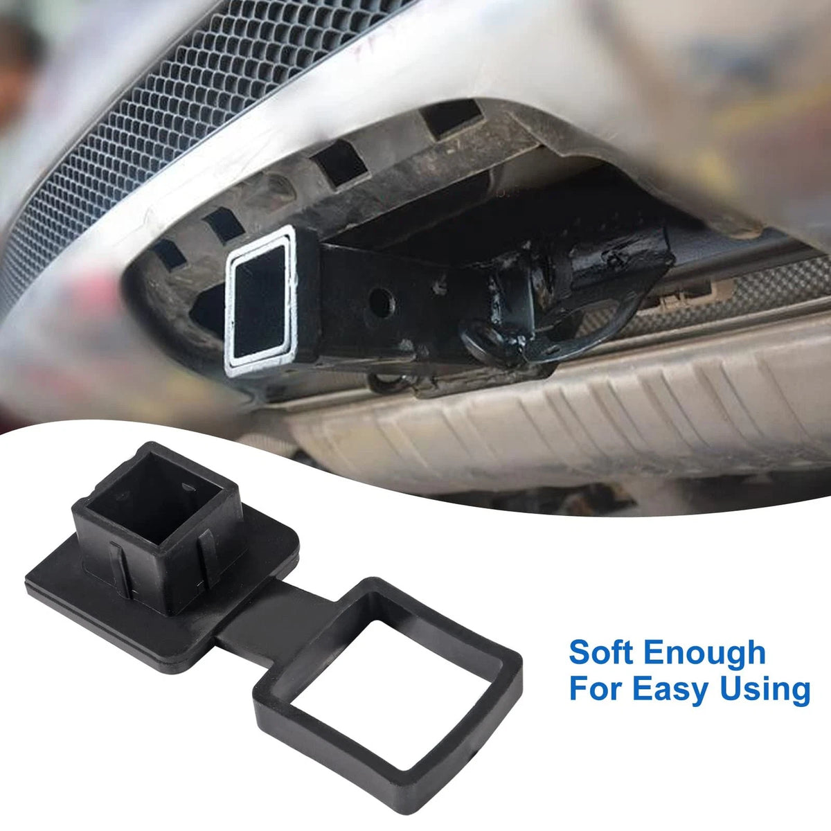 1.25" Rubber Trailer Hitch Tube Cover Plug for
