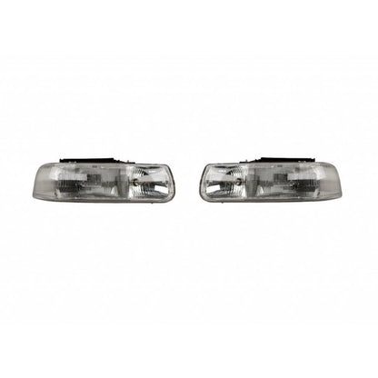 Set of 2 Headlights for Chevy Silverado 1500/2500 HD (2001–2002) MLX-PAIR-SHE901-150QL-CL360A50, GM2502187