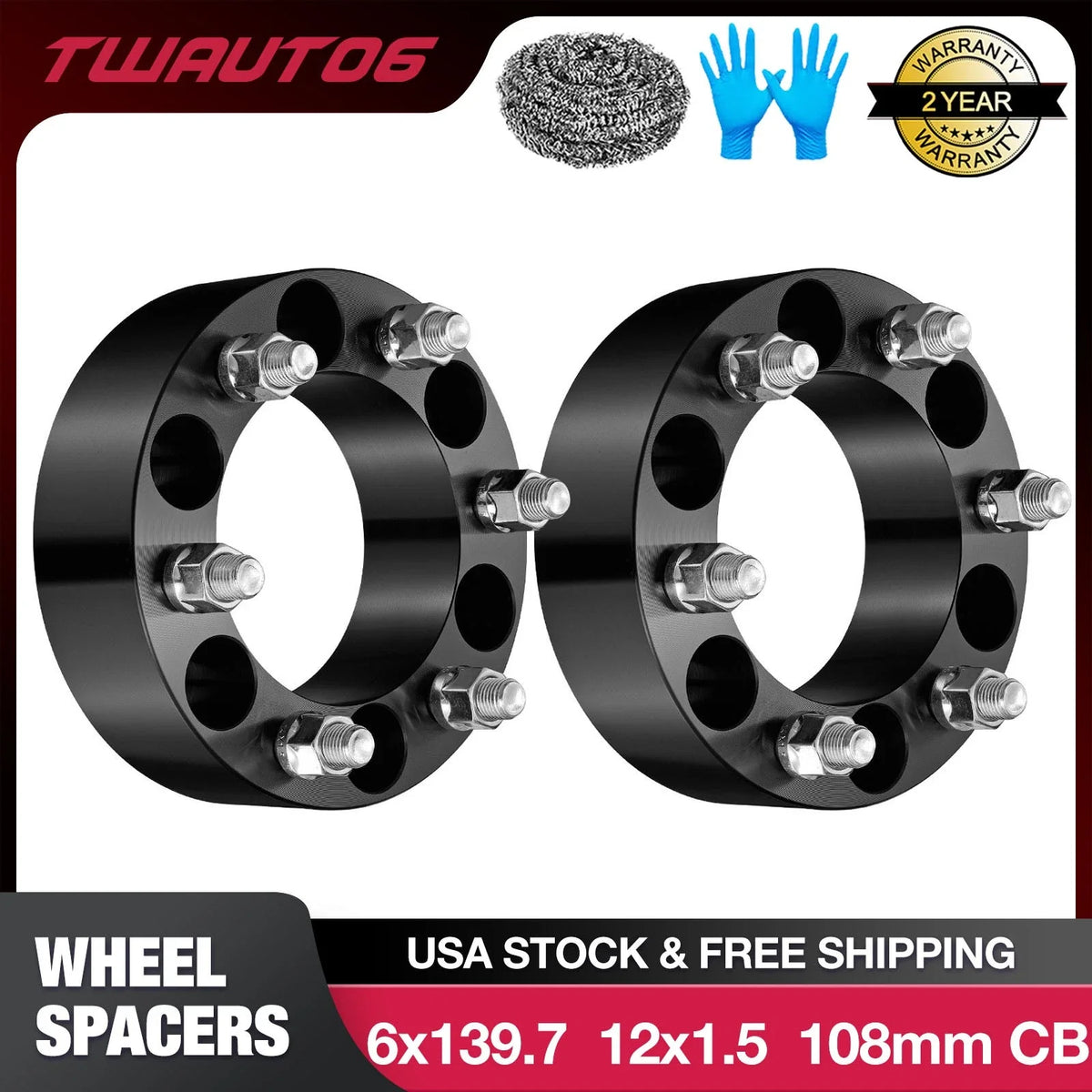 2" 6x5.5 Wheel Spacers for Lexus GX460 GX470 (2010–2022)