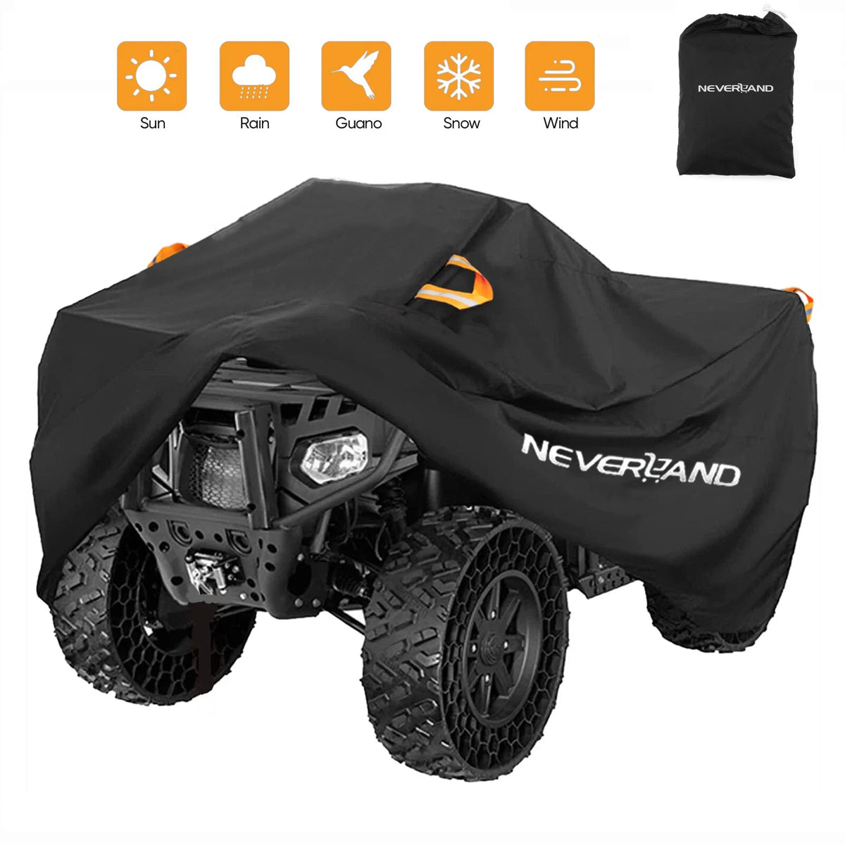 XL Waterproof ATV Cover for Honda, Kawasaki, Suzuki, Yamaha, Polaris