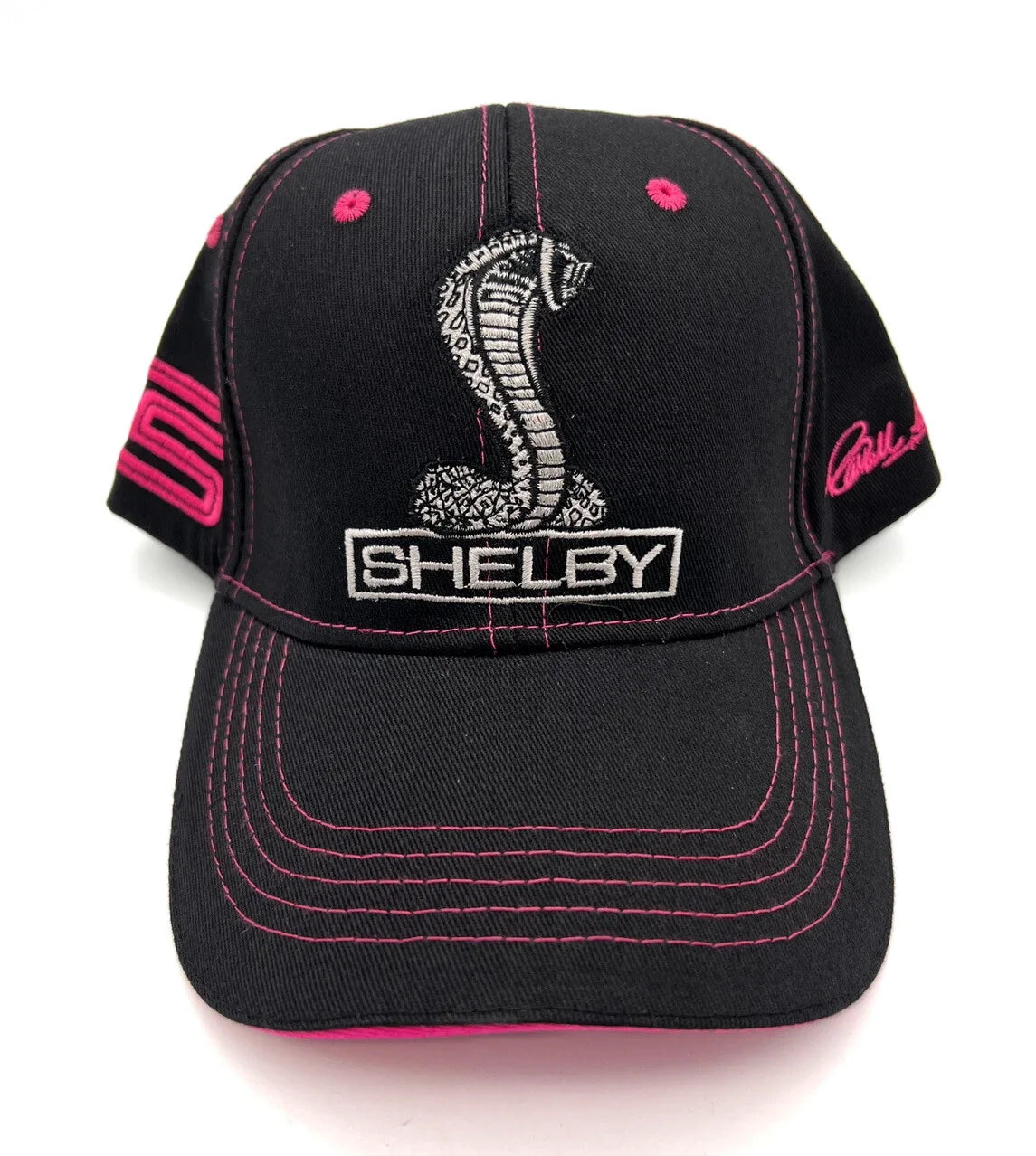 Mustang Hat Cap Replacement for Shelby Black Pink Gray Embroidered Logo (1964–1970)