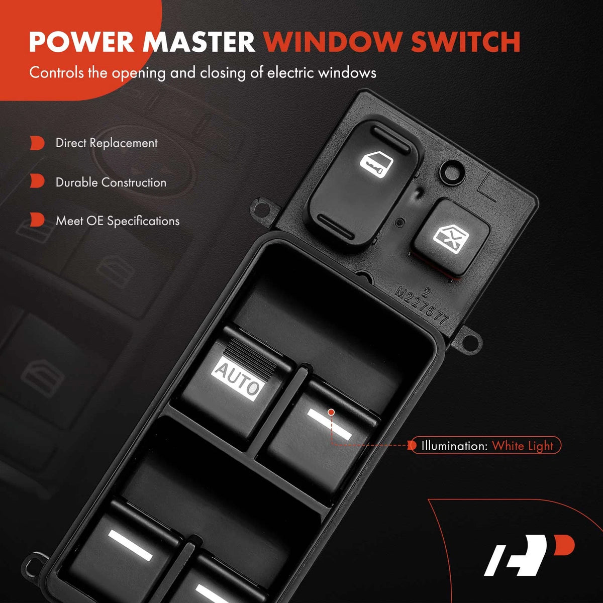 Front Left Power Window Switch for Honda Accord (2003–2007) 35750SDAH15