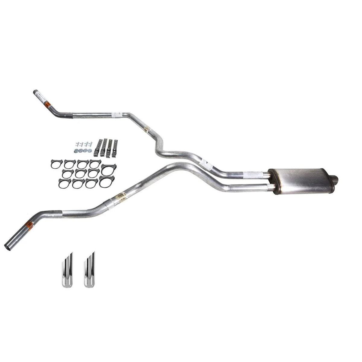 Dual Exhaust Pipe for Silverado 1500 2500 3500 (2007–2013) Stainless Steel