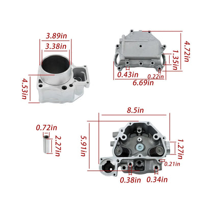 Cylinder Sleeve Assembly + Gasket + Camshaft for Honda TRX420 (2011)