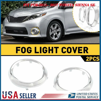 Set of 2 Fog Light Bezel Covers for Toyota Sienna SE (2011–2017)