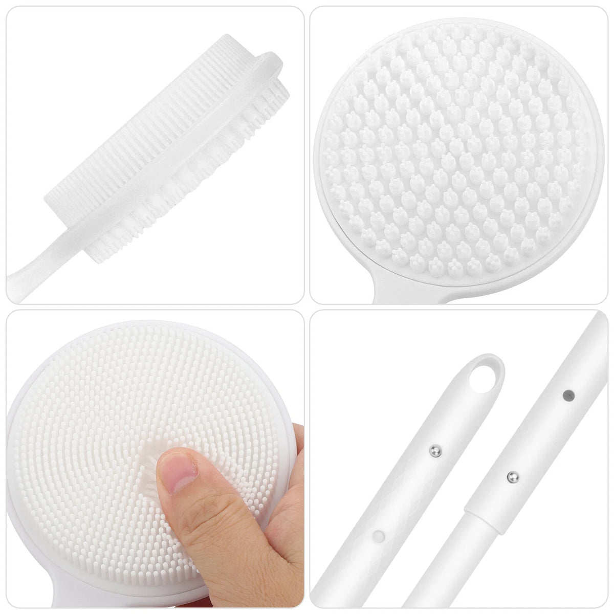 24" Telescopic Silicone Back Scrubber for Shower