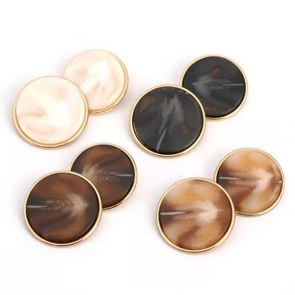 5 PCS Round Arrow Pattern Buttons for Clothes Sew