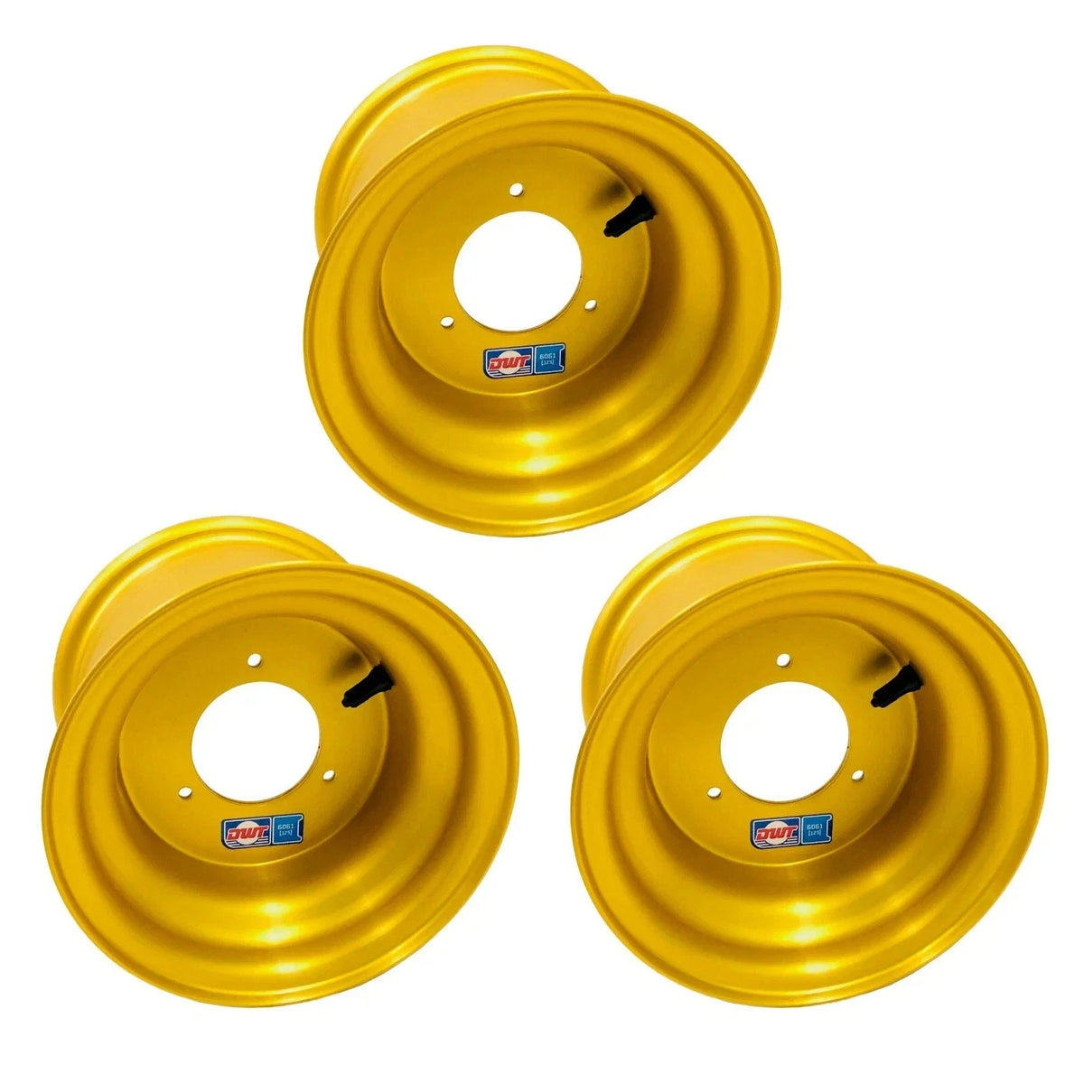 Set of 2 DWT Gold Front & Rear Wheels Rims 8" 8X8 for Honda ATC 90 110 185 250R (1981)