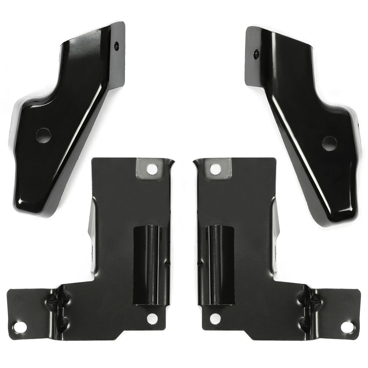 Set of 4 Front LH & RH Bumper Brackets for Chevrolet Silverado 1500 2500HD (1999–2007)