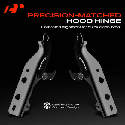 2X Hood Hinge for Buick Enclave (2013–2017) - 22814934, 22814935, GM1236182, GM1236183